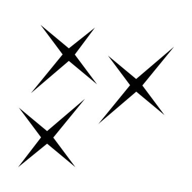 Simgeyi parlat. Temiz yıldız. Parıldayan yıldız. Element dekorasyonu