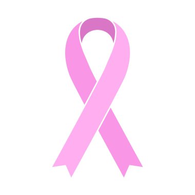 Kanser kurdelesi. Farkındalık sembolü. Gerçekçi stil