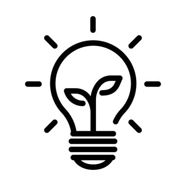 Ampul simgesi. Doğrusal simge