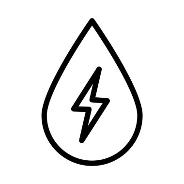 Su enerjisi ikonu. Özet simgesi