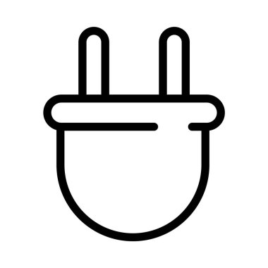 Fiş simgesi. Doğrusal sembol