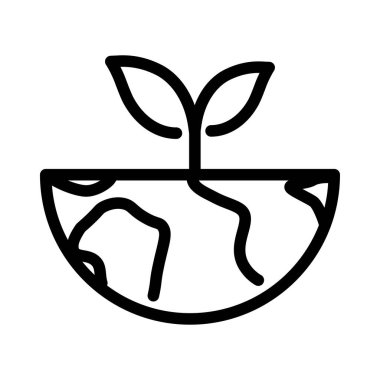 Çevre simgesi. Doğrusal sembol