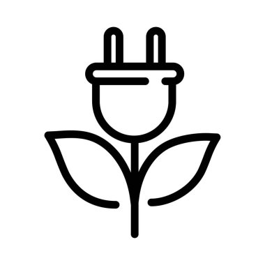 Eko buji simgesi. Doğrusal simge