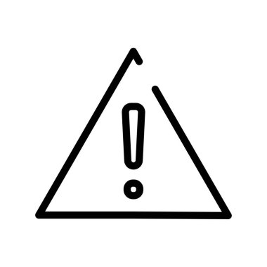 Uyarı simgesi. Doğrusal sembol