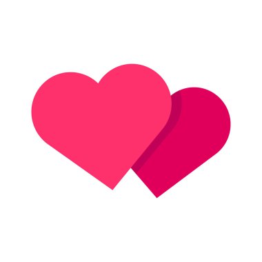 İki kupa ikonu. Romantik dekorasyon