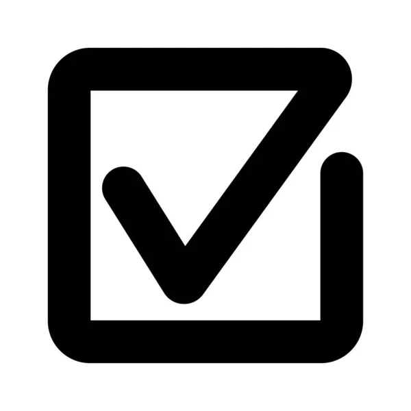Marca Verificación Comprobar Icono Marca — Vector de stock
