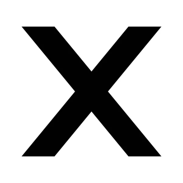 Tracé Icône Croix — Image vectorielle