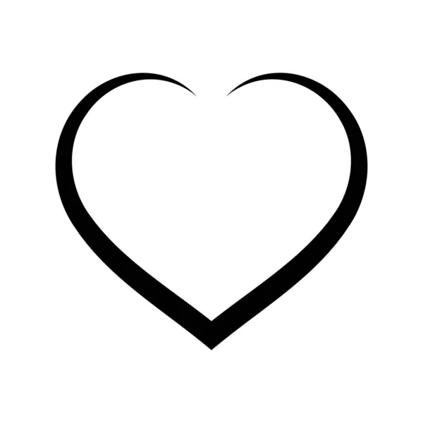 Икона Сердца Значок Вектора — стоковый вектор