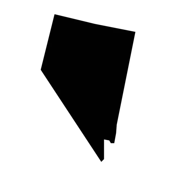 Nevada Karte Nevada Silhouette Kartensymbol — Stockvektor
