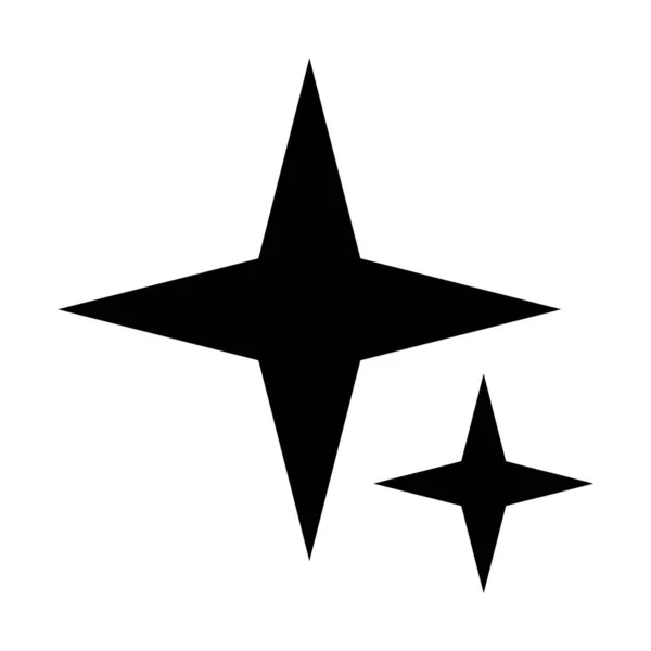 Ragyogó Ikon Tiszta Csillag Csillogó Csillag Elem Dekoráció — Stock Vector