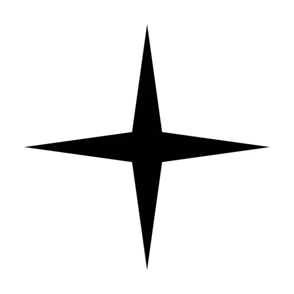 Icono Brillante Estrella Limpia Una Estrella Brillante Elemento Decoración — Archivo Imágenes Vectoriales