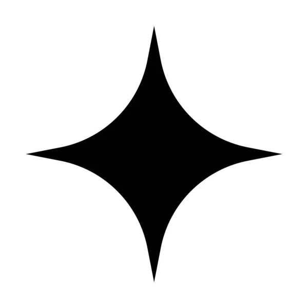 Сияющая Икона Чистая Звезда Блестящая Звезда Элемент Декора — стоковый вектор
