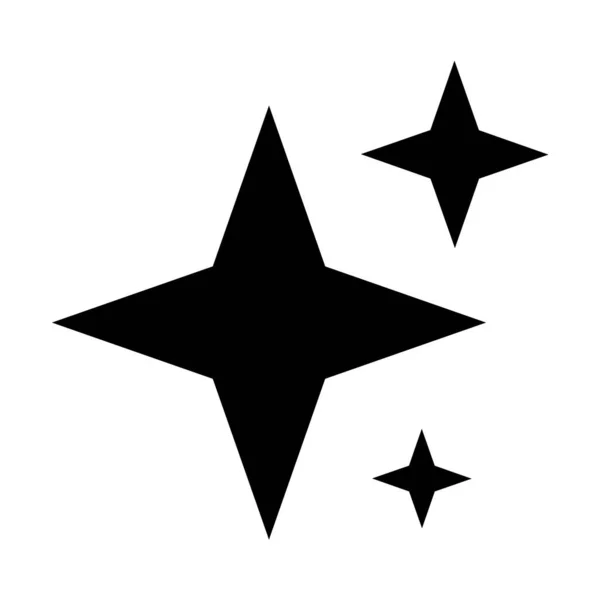Icono Brillante Estrella Limpia Una Estrella Brillante Elemento Decoración — Archivo Imágenes Vectoriales