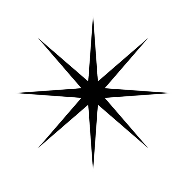 亮晶晶的图标干净的星星闪烁着星光元素装饰 — 图库矢量图片