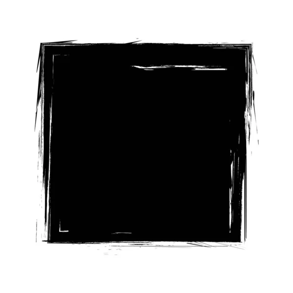 Εγκεφαλικό Επεισόδιο Τετράγωνο Σχήμα Στυλ Grunge — Διανυσματικό Αρχείο