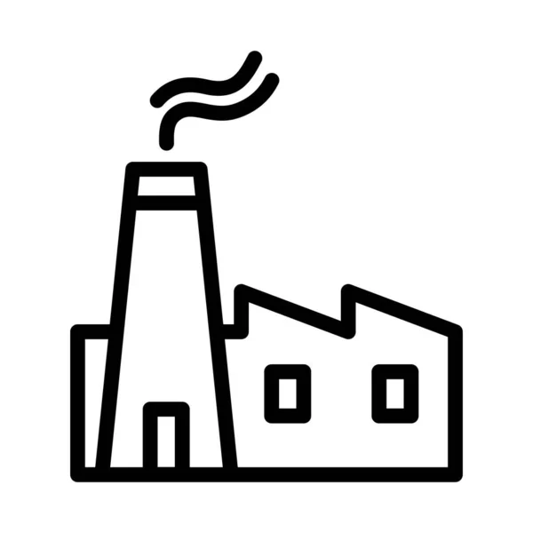 Industriikon Linjär Symbol — Stock vektor