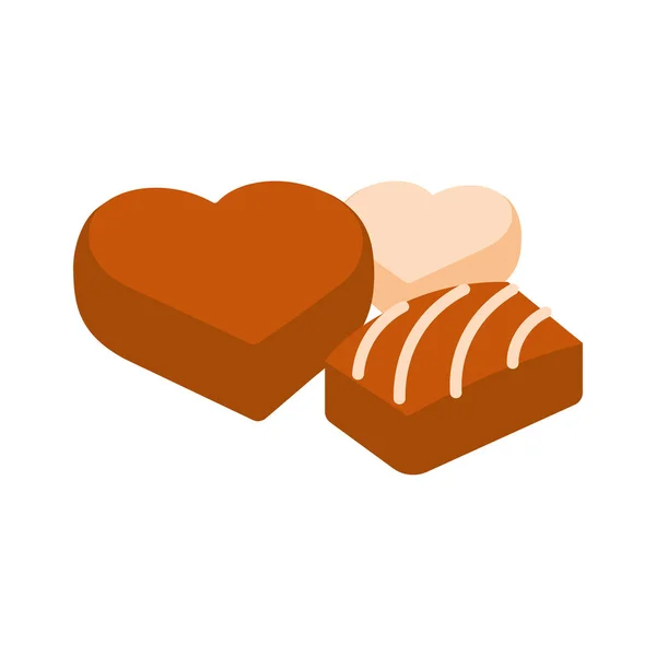 Süßigkeiten Ikone Romantische Dekoration — Stockvektor