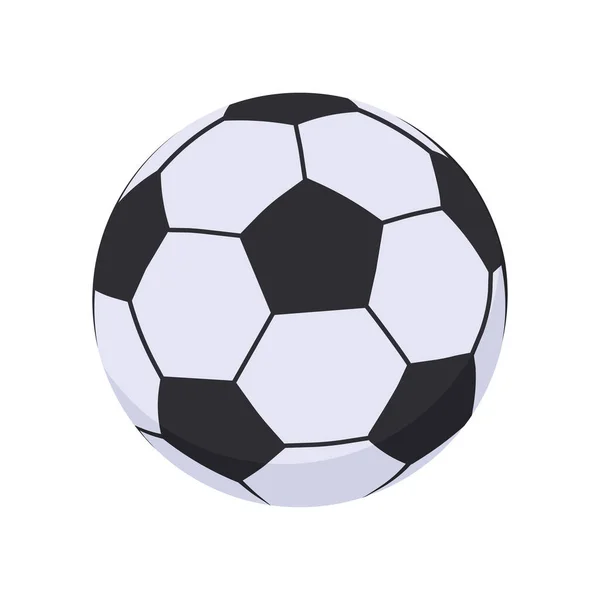 Fotbalová Ikona Plochý Styl — Stockový vektor