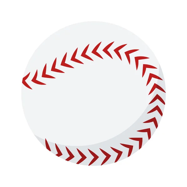Baseball Ball Icon Flat Style — Stock Vector
