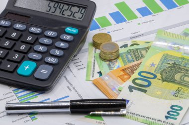 Finans grafikleri ve avro faturaları hesaplayıcı