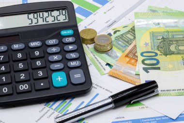 Finans grafikleri ve avro faturaları hesaplayıcı