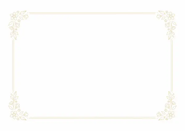 Квіткова Рамка Антиквітковий Банер Розквіт Кордону Весільних Запрошень Вітальна Листівка Стоковий вектор