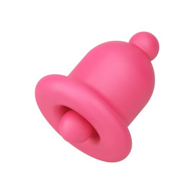 Pembe çan sesi, internet alarmı, mesaj, siber uzay ses, 3D ikon, gerçekçi vektör illüstrasyonunu hatırlatıyor. Sosyal medya dikkati gelen posta bülteni aboneliği bildirim sinyalini it