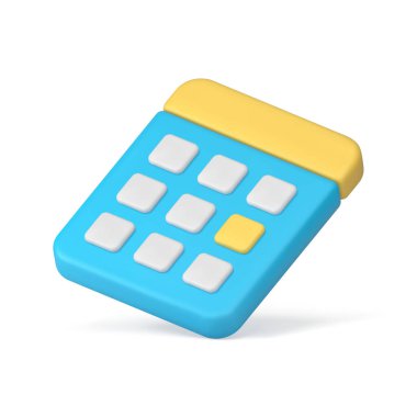 Zaman çizelgesi siber uzay bildirim zamanı yönetim son teslim tarihi iş planlayıcısı 3d gerçekçi vektör illüstrasyonu. Takvim geri sayımı önemli olay toplantı hafta sonu uyarısı