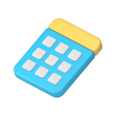 Takvim ajandası hafta sonu sayfa yönetimi geri sayım 3d gerçekçi vektör illüstrasyonu. Acil iş planlama organizatörü İnternet bildirim başvuru rozeti