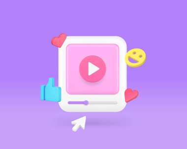 Video oynatıcı sosyal medya ağı eğlence içeriği 3d resmi canlı olarak yayınlanıyor. Yorum bloğu vlog aboneliği gibi çoklu ortam sanal iletişim ağı