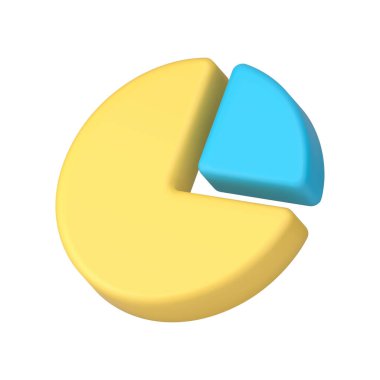 Çember grafik grafiği şeması bölüm ekonomisi bütçe hesaplaması izometrik 3d ikon gerçekçi vektör illüstrasyonu. Bölme kazanç giderleri istatistik planlama ile yuvarlak diyagram