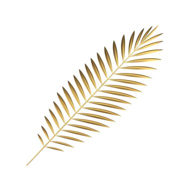 Eğreltiotu tropikal ağaç dalları yağmur ormanları bitki dekoru 3 boyutlu ikon gerçekçi vektör çizimi. Botanik birinci sınıf metalik bitki, doğal güzellik tasarımlı egzotik sanat yaprakları.