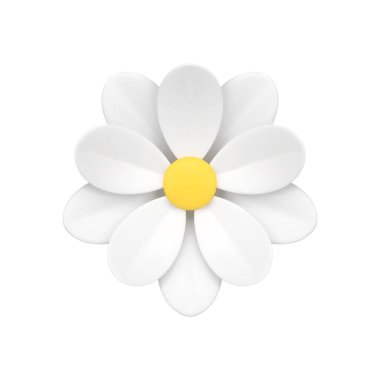 Papatya tomurcukları yemyeşil doğal organik çiçek tomurcuklanma ekolojisi 3D ikon gerçekçi vektör çizimi. Çiçek açan botanik çiçekleri zarif bir düğün kozmetik güzellik dekorasyonu.