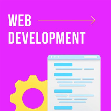 Sosyal medya sonrası tasarım şablonu 3d gerçekçi vektör illüstrasyonunu analiz eden web geliştirme verileri. Dijital kodlama bilgisi siber uzay iletişim akıllı yazılım teknolojisi