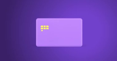 Banka hesap bakiyesi kredi kartı ödeme diyagramı 3D ikon animasyonunu analiz ediyor. Mali analiz ve para harcamaları ekonomik denetim sermaye istatistikleri
