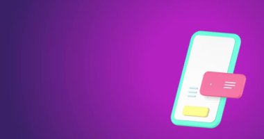 Akıllı telefon uygulaması 3D simge animasyonunu arama işi. Veri yönetimi şeması planlama cep telefonu analizi hesap denetleme teknolojisi