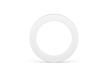 Geometrik geniş halka minimalist 3d element premium temel temel temel temel tasarım gerçekçi vektör illüstrasyonu. Yuvarlak sınır çerçevesi yaratıcı mimari figür matematiksel şekil
