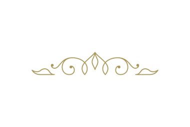 Vintage süsleme metni ayırıcı filigran kaligrafik vektör çizimi. Metin dekorasyonu için klasik geliştirme ayırıcısı. Sertifika diploması veya düğün davetiyesi için dekoratif tasarım ögesi