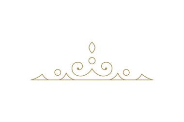 Vintage süsleme metni ayırıcı filigran kaligrafik vektör çizimi. Metin dekorasyonu için klasik geliştirme ayırıcısı. Sertifika diploması veya düğün davetiyesi için dekoratif tasarım ögesi