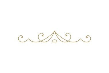 Vintage süsleme metni ayırıcı filigran kaligrafik vektör çizimi. Metin dekorasyonu için klasik geliştirme ayırıcısı. Sertifika diploması veya düğün davetiyesi için dekoratif tasarım ögesi