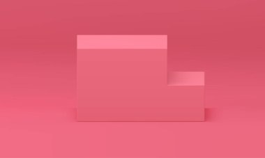 3D podyum merdiveni iki adım sahne ödülü arenası en iyi yapı gerçekçi vektör illüstrasyonu. Merdiven kaidesi yarışması temel temel temel temel sergi merdiven seviyesi