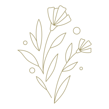 Böğürtlen ve çiçek çizgisi tasarım elementi