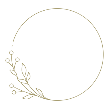 Çiçek hattı sanat çemberi çerçeve tasarım elementi