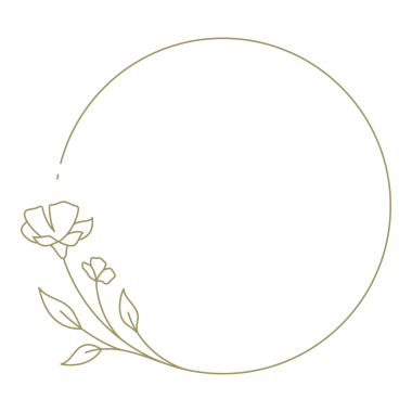 Çiçek hattı sanat çemberi çerçeve tasarım elementi