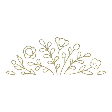 Çiçeksel vignette çizgi sanat tasarım elementi