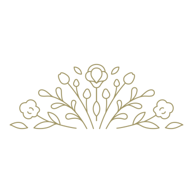 Çiçeksel vignette çizgi sanat tasarım elementi