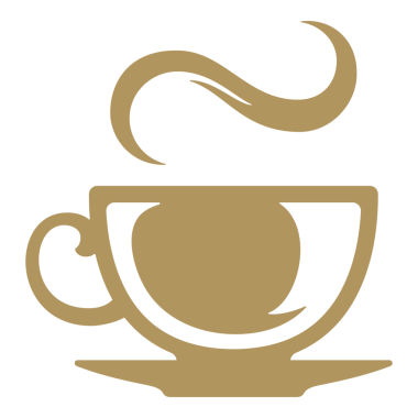 Paketleme ve menü tasarımı veya etiket dekorasyonu için aromatik kahve el çizimi slihouette.