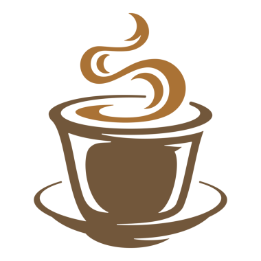 Paketleme ve menü tasarımı veya etiket dekorasyonu için aromatik kahve el çizimi slihouette.