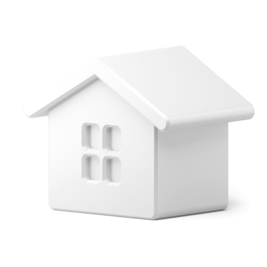 Beyaz noel soyut evi. Minimalist iç unsurları kutluyoruz. Yaratıcı element yeni yıl ve parlak anahtarlık. Geleneksel sembol tasarımı eğlenceli hediyeler. 3d illüstrasyon