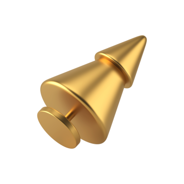 Soyut altın ağacın düşen heykelciği. Festivalsel figür gerçekçilikle modern iç tasarım. Noel tatili ve neşeli bir ruh hali. Yeni yıl dekorasyonunda lüks metaller. 3d illüstrasyon